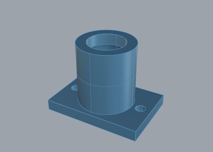 gpt-6-astra t4-006 flanged bushing in Rhino